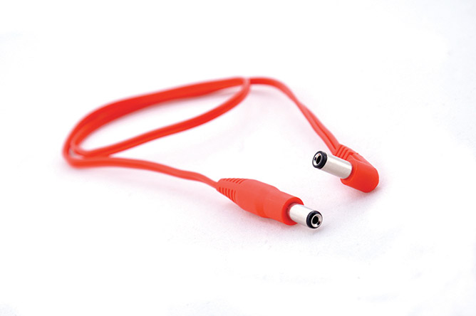 AC cable red (2,1-2,5), 50 cm 12V AC CABLE